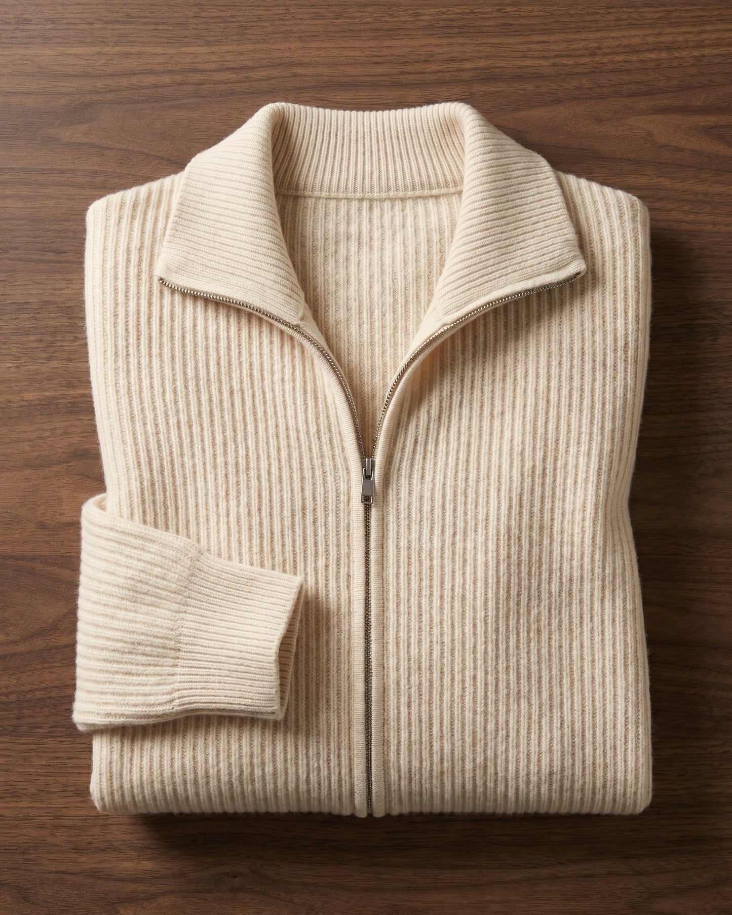 Angelo Cashmere Zip Cardigan
