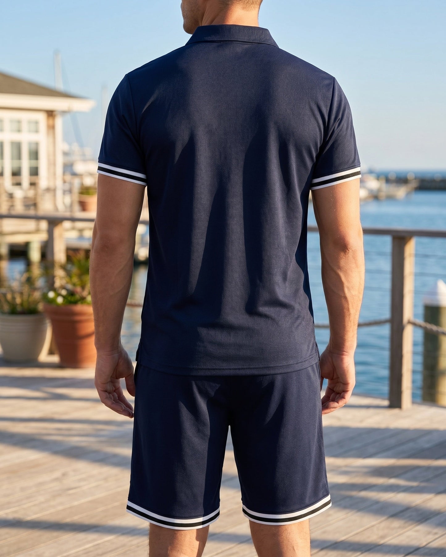 Nestor Polo and Shorts Set