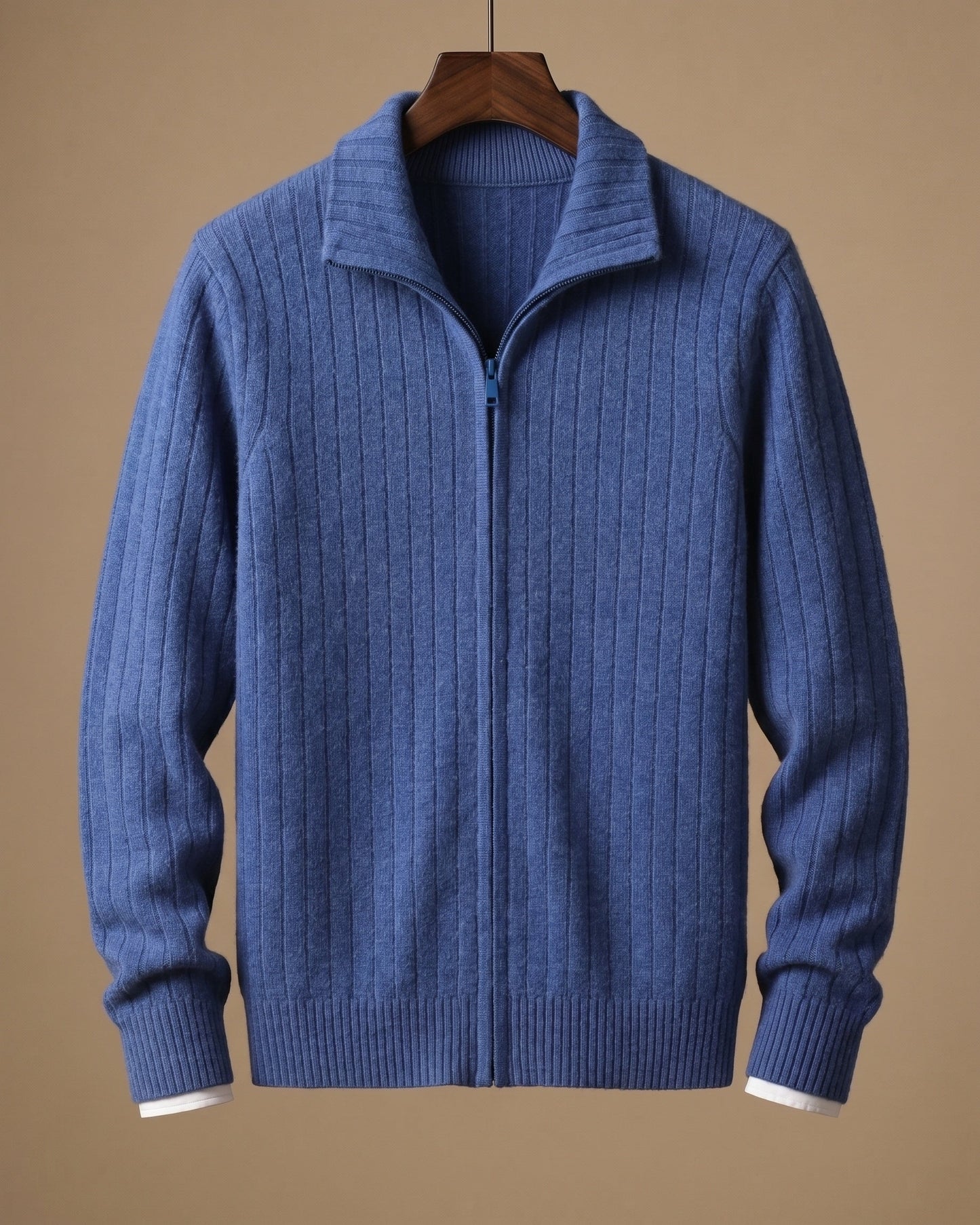 Angelo Cashmere Zip Cardigan