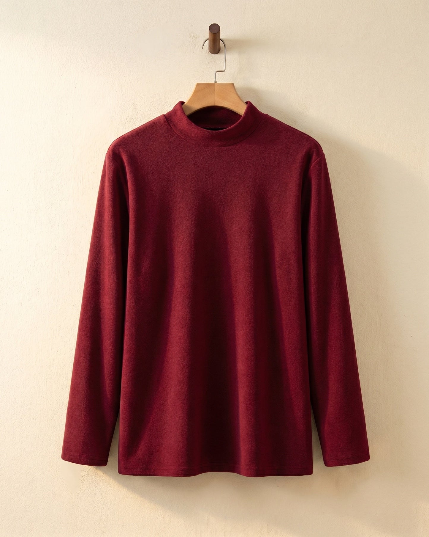 Cesar Mock Neck Long Sleeve Top